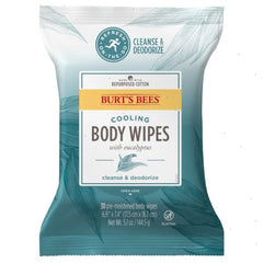 Burts Bees Cooling Body Wipes with Eucalyptus