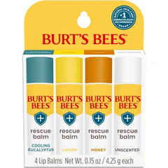 Burt's Bees Lip Balm Rescue 4 Pack